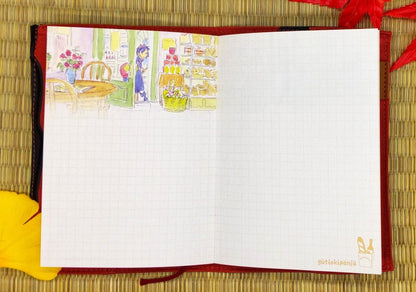 Official Ghibli Jiji Book Cover + Notepad • Kikis Delivery Service Gigi Notebook/Sketchpad/Writing pad/Planner • Kawaii Japanese Stationery - Kamaji Market