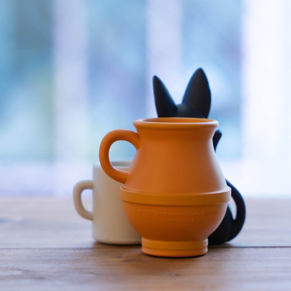 Official Ghibli Jiji Figure/Accessory Holder • Kikis Delivery Service Figurine/Statue/Replica/Stand/Interior Decor •Anime - Kamaji Market