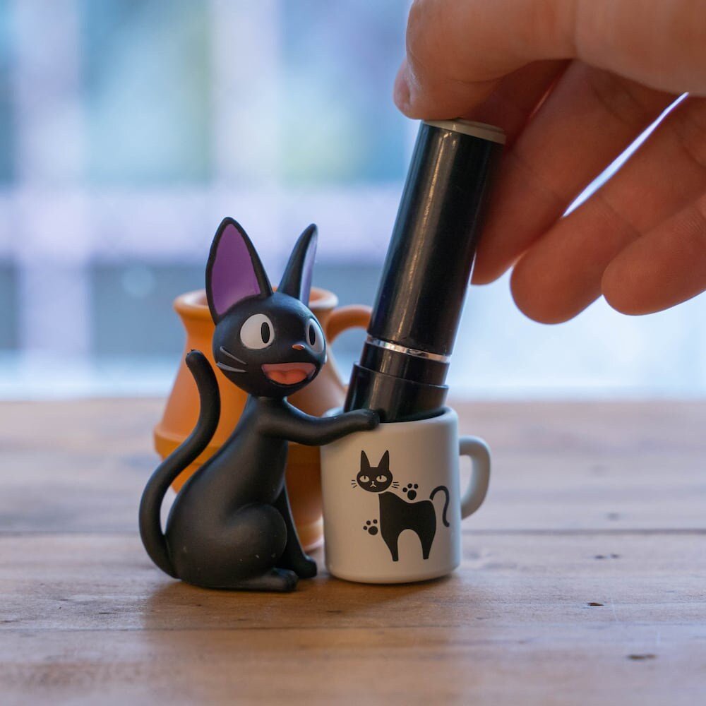 Official Ghibli Jiji Figure/Accessory Holder • Kikis Delivery Service Figurine/Statue/Replica/Stand/Interior Decor •Anime - Kamaji Market
