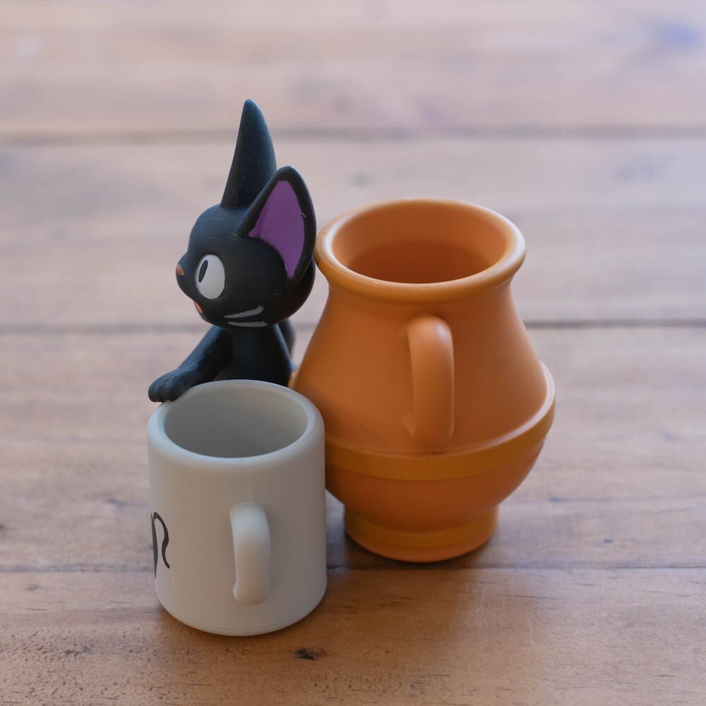 Official Ghibli Jiji Figure/Accessory Holder • Kikis Delivery Service Figurine/Statue/Replica/Stand/Interior Decor •Anime - Kamaji Market