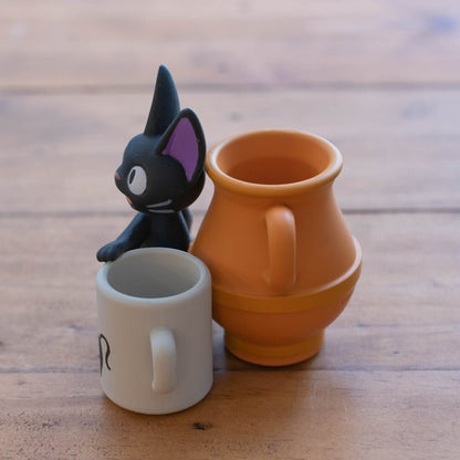 Official Ghibli Jiji Figure/Accessory Holder • Kikis Delivery Service Figurine/Statue/Replica/Stand/Interior Decor •Anime - Kamaji Market