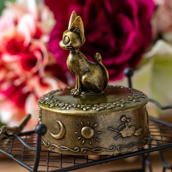 Official Ghibli Jiji Jewelry Box/Figure • Kikis Delivery Service Figurine/Statue/Replica/Interior Home Decor - Kamaji Market