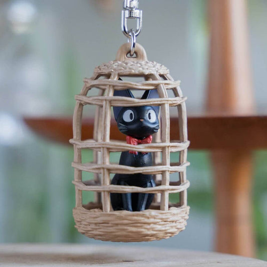 Official Ghibli Jiji Keychain/Charm • Kikis Delivery Service Bag Decor/Pendant/Strap - Kamaji Market