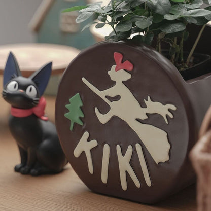 Official Ghibli Jiji Planter Cover/Diorama • Kikis Delivery Service Pot/Vase/Holder/Replica/Home Interior Decor - Kamaji Market