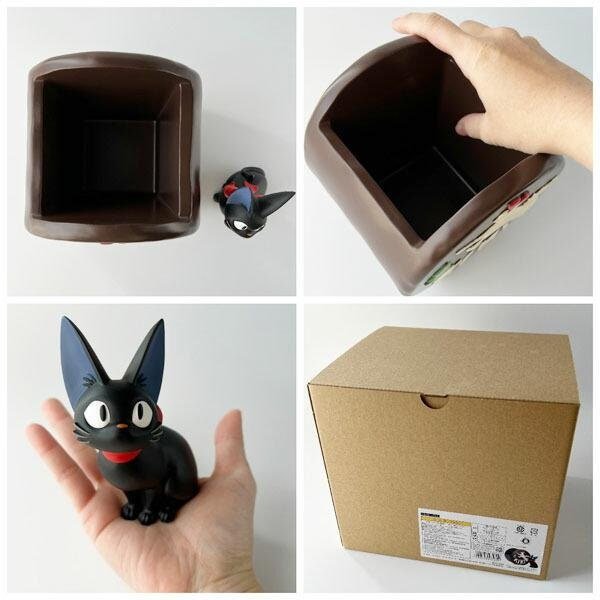 Official Ghibli Jiji Planter Cover/Diorama • Kikis Delivery Service Pot/Vase/Holder/Replica/Home Interior Decor - Kamaji Market