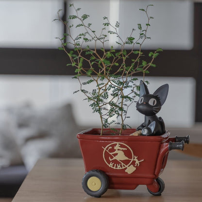 Official Ghibli Jiji Planter Cover/Holder • Kikis Delivery Service Pot/Vase/Figure/Replica/Home Decor/Interior Diorama - Kamaji Market