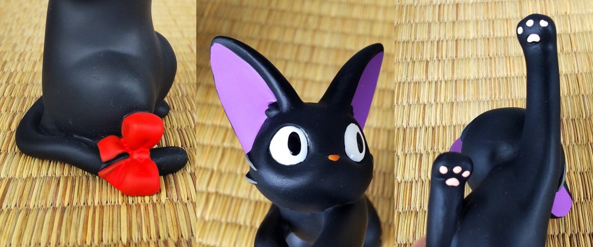Official Ghibli Jiji Planter Cover/Holder • Kikis Delivery Service Pot/Vase/Figure/Replica/Home Decor/Interior Diorama - Kamaji Market
