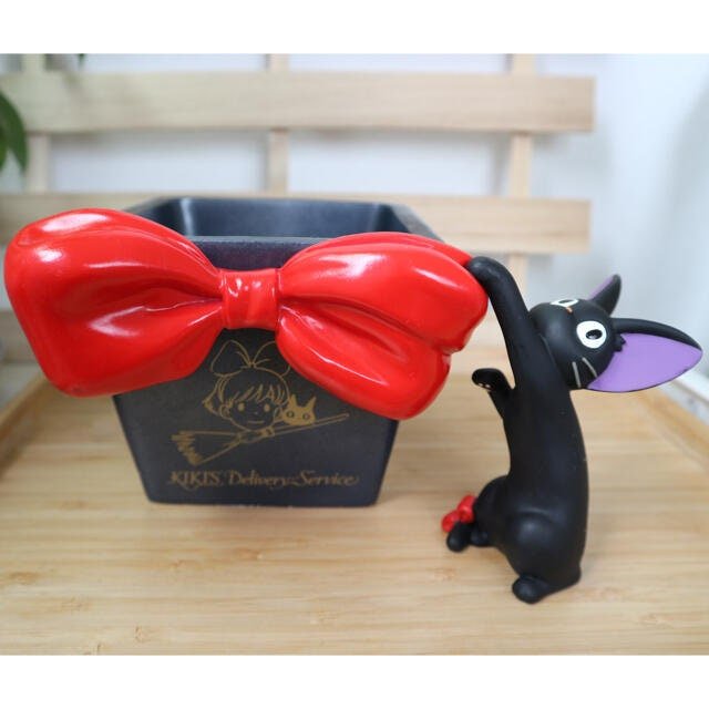 Official Ghibli Jiji Planter Cover/Holder • Kikis Delivery Service Pot/Vase/Figure/Replica/Home Decor/Interior Diorama - Kamaji Market
