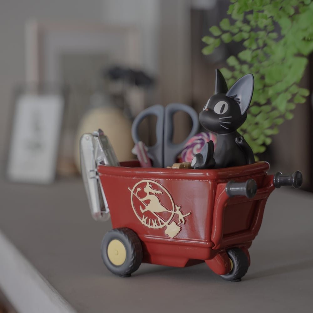 Official Ghibli Jiji Planter Cover/Holder • Kikis Delivery Service Pot/Vase/Figure/Replica/Home Decor/Interior Diorama - Kamaji Market