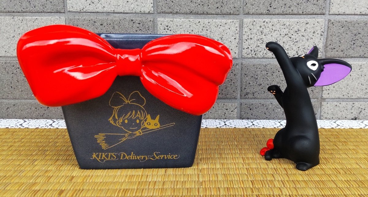 Official Ghibli Jiji Planter Cover/Holder • Kikis Delivery Service Pot/Vase/Figure/Replica/Home Decor/Interior Diorama - Kamaji Market