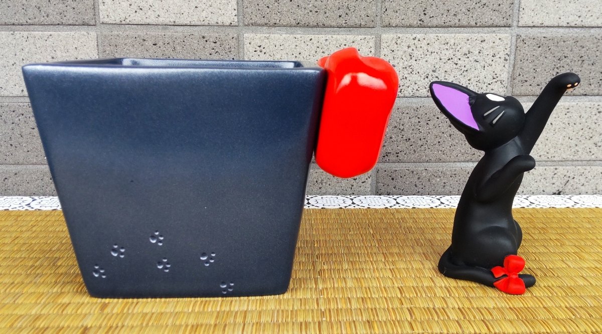 Official Ghibli Jiji Planter Cover/Holder • Kikis Delivery Service Pot/Vase/Figure/Replica/Home Decor/Interior Diorama - Kamaji Market