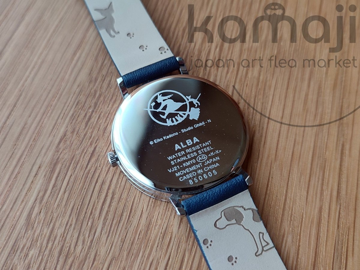 Official Ghibli Jiji Wrist Watch • Kikis Delivery Service Watch/Clock • Blue Limited Version - Kamaji Market