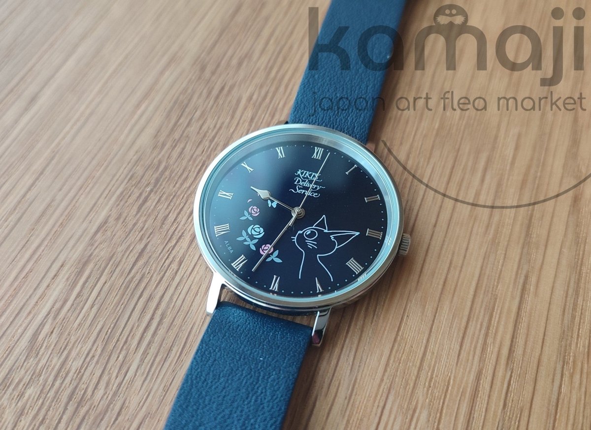 Official Ghibli Jiji Wrist Watch • Kikis Delivery Service Watch/Clock • Blue Limited Version - Kamaji Market