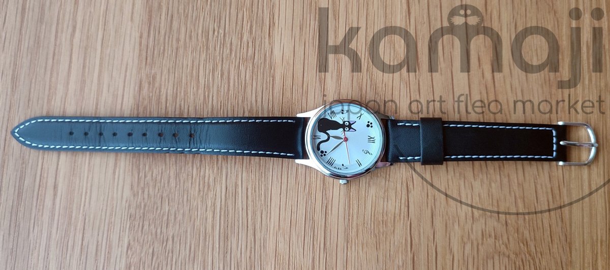 Official Ghibli Jiji Wrist Watch • Kikis Delivery Service Watch/Clock • Japanese Anime Watches - Kamaji Market