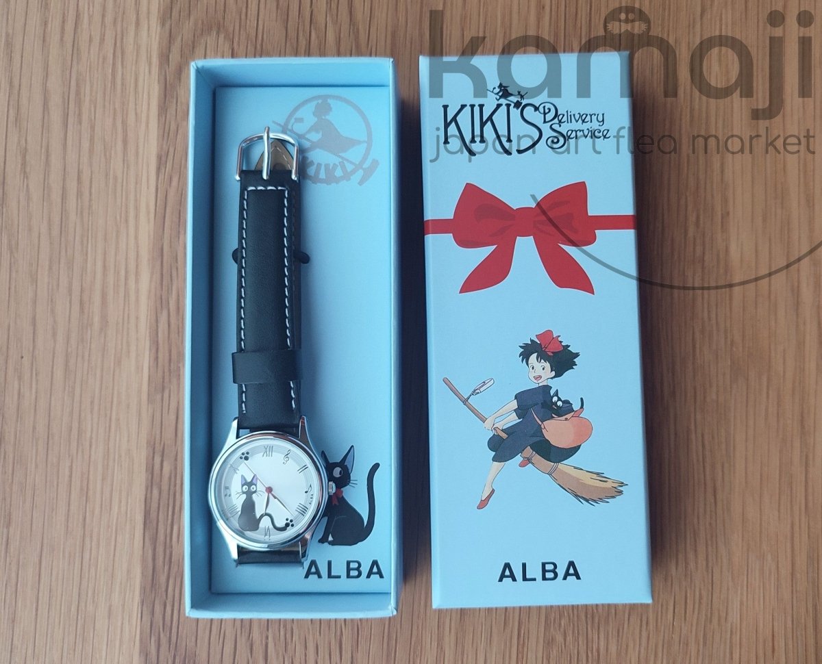 Official Ghibli Jiji Wrist Watch • Kikis Delivery Service Watch/Clock • Japanese Anime Watches - Kamaji Market