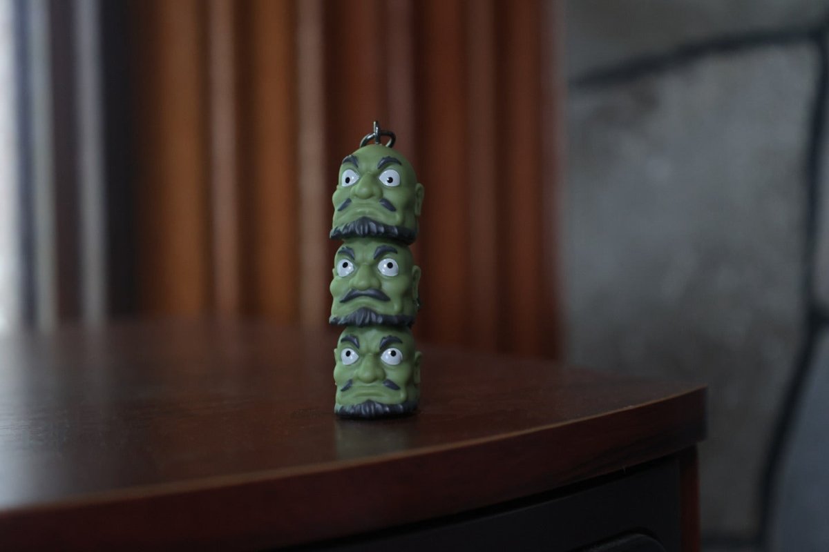 Official Ghibli Kashira Keychain/Charm • Spirited Away Bag Decor/Pendant/Strap - Kamaji Market
