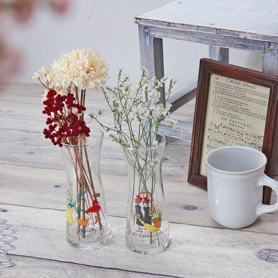 Official Ghibli Kiki, Arrietty Glass Flower Vase • Kiki's Delivery Service Home Decor/Interior Design - Kamaji Market