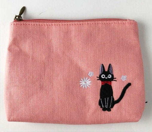Official Ghibli Kiki Pouch/Clutch • Kikis Delivery Service Case/Cosmetic Bag/Wallet/Makeup Bag • Jiji Gigi Anime - Kamaji Market