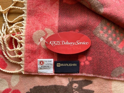Official Ghibli Kiki Shoulder Shawl • Kikis Delivery Service Jacquard Stole/Scarf/Tippet/Cape/Put - on/Muffler • Jiji Gigi - Kamaji Market