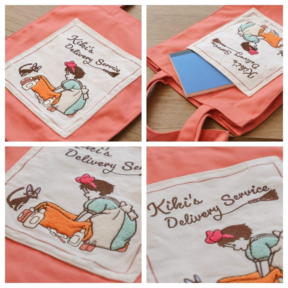 Official Ghibli Kiki Tote Bag/Card Case • Kikis Delivery Service Shoulder Bag/Shopper/Handbag/Hobo/Pass Case - Kamaji Market