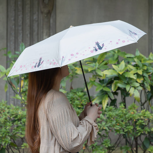 Official Ghibli Kiki White Folding Umbrella • Kikis Delivery Service Decorative Accessory with Jiji - Kamaji Market