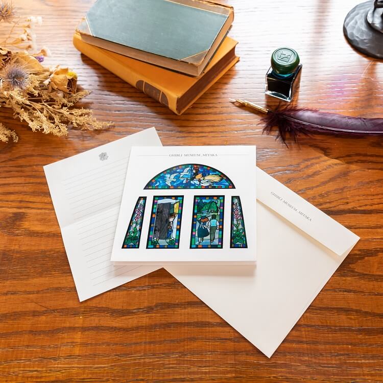 Official Ghibli Kikis Delivery Service 3D Stained Glass Postcard Set • Ghibli Museum Exclusive - Kamaji Market