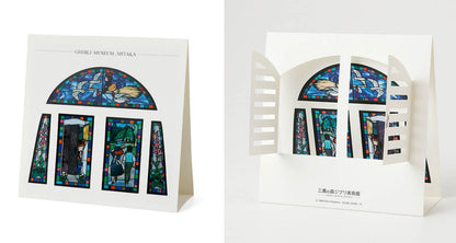 Official Ghibli Kikis Delivery Service 3D Stained Glass Postcard Set • Ghibli Museum Exclusive - Kamaji Market