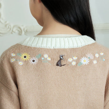 Official Ghibli Kikis Delivery Service Cardigan • Sweater/Pullover/Jumper with Jiji - Kamaji Market