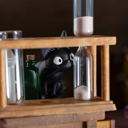 Official Ghibli Kikis Delivery Service Diorama/Clock • Jiji Cat Hourglass Sand Clock Interior Home Decor - Kamaji Market