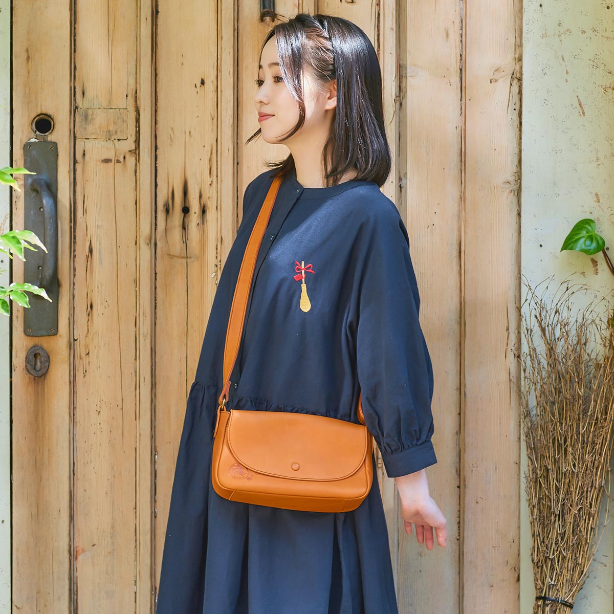 Official Ghibli Kikis Delivery Service Genuine Leather Shoulder