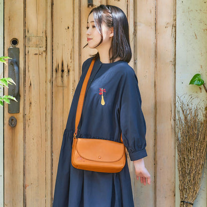 Official Ghibli Kikis Delivery Service Genuine Leather Shoulder Bag/Clutch • Made in Japan - Kamaji Market