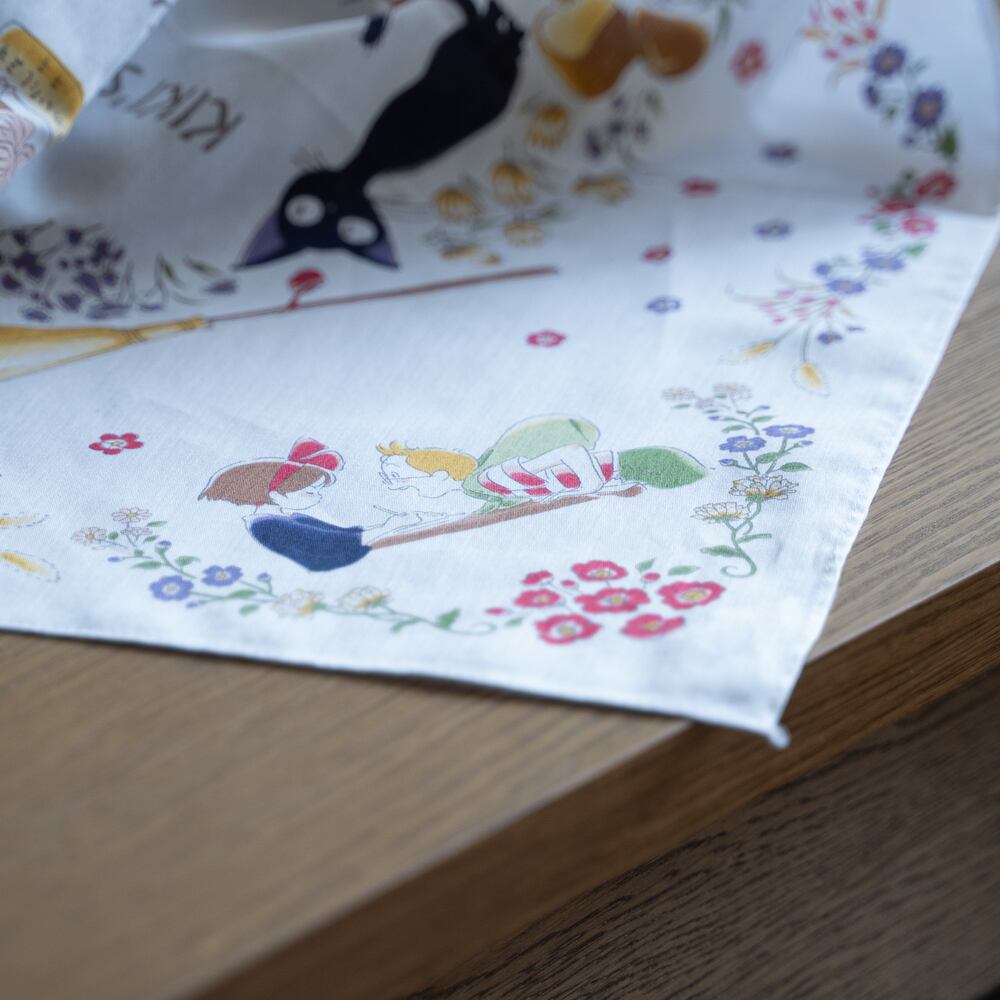 Official Ghibli Kikis Delivery Service Neckerchief/Handkerchief • Tapestry/Interior Decor with Jiji - Kamaji Market