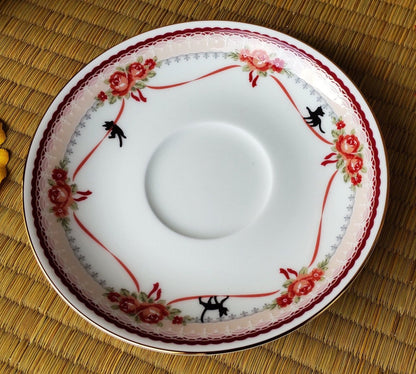 Official Ghibli Kikis Delivery Service Noritake Tea Cup Set • Japanese Bone China Dessert Plate • Ceramic Porcelain Jiji Gigi Tableware Gift - Kamaji Market