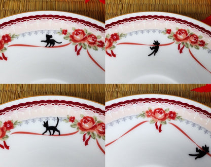 Official Ghibli Kikis Delivery Service Noritake Tea Cup Set • Japanese Bone China Dessert Plate • Ceramic Porcelain Jiji Gigi Tableware Gift - Kamaji Market