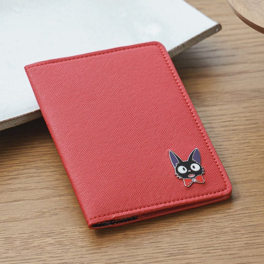 Official Ghibli Kikis Delivery Service Passport Cover/Card Case with Jiji Cat - Kamaji Market