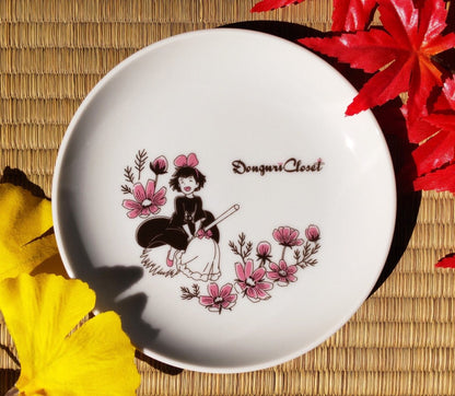 Official Ghibli Kikis Delivery Service Plate/Dish • Jiji Gigi Appetizer/Bread/Dessert Plate • Japanese Tableware - Kamaji Market