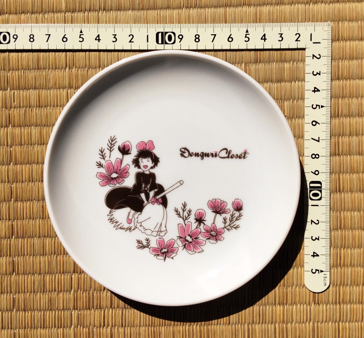 Official Ghibli Kikis Delivery Service Plate/Dish • Jiji Gigi Appetizer/Bread/Dessert Plate • Japanese Tableware - Kamaji Market