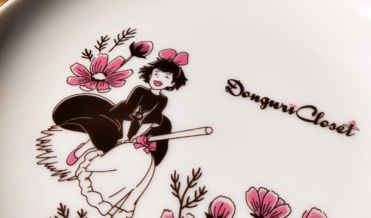Official Ghibli Kikis Delivery Service Plate/Dish • Jiji Gigi Appetizer/Bread/Dessert Plate • Japanese Tableware - Kamaji Market
