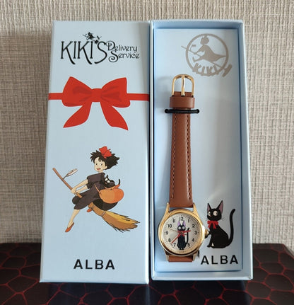 Official Ghibli Kikis Delivery Service Wrist Watch • ALBA Seiko Japanese Watches with Jiji Cat - Kamaji Market