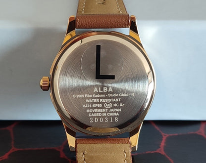 Official Ghibli Kikis Delivery Service Wrist Watch • ALBA Seiko Japanese Watches with Jiji Cat - Kamaji Market