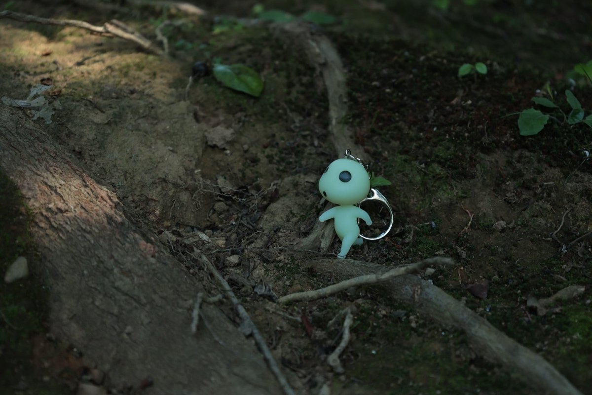 Official Ghibli Kodama Keychain/Charm • Princess Mononoke Bag Decor/Pendant/Strap - Kamaji Market