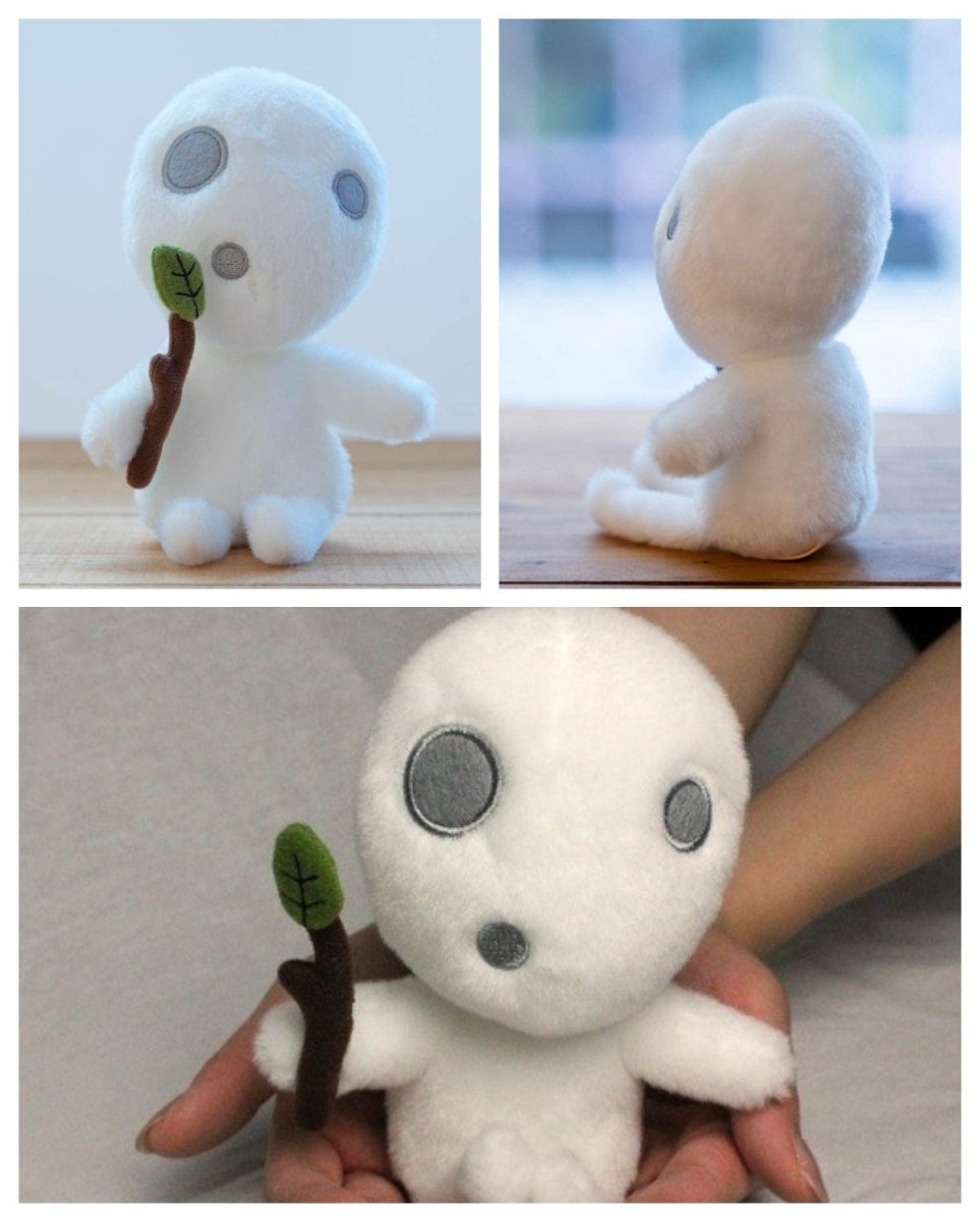 Official Ghibli Kodama Plush Toy • Princess Mononoke Stuffed Animal/Figure/Home Decor • Size M - Kamaji Market
