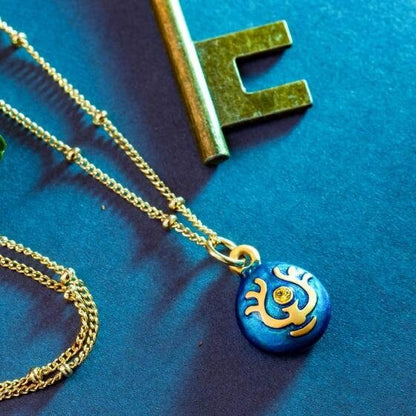 Official Ghibli Laputa Necklace • Laputa Castle in the Sky Pendant with Chain • Japanese Handmade Jewelry • Robot Soldier - Kamaji Market