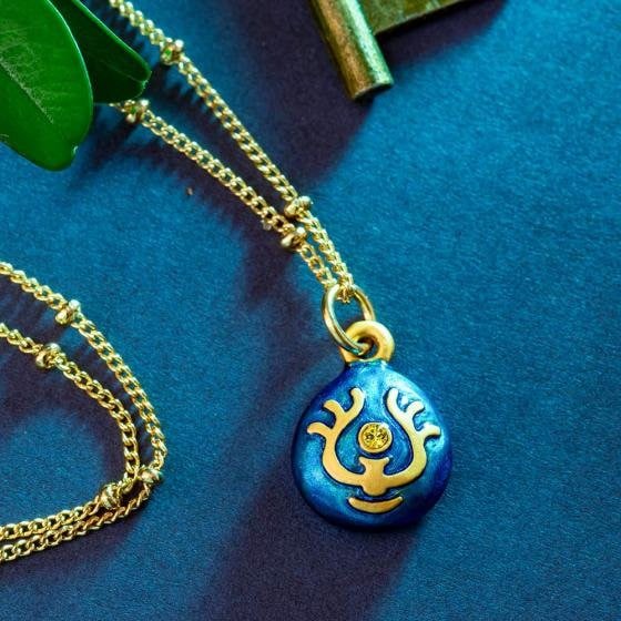 Official Ghibli Laputa Necklace • Laputa Castle in the Sky Pendant with Chain • Japanese Handmade Jewelry • Robot Soldier - Kamaji Market