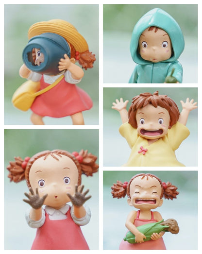 Official Ghibli Mei - chan Figure (Set of 6) • My Neighbor Totoro Figurine/Statue/Home Decor/Interior Diorama - Kamaji Market