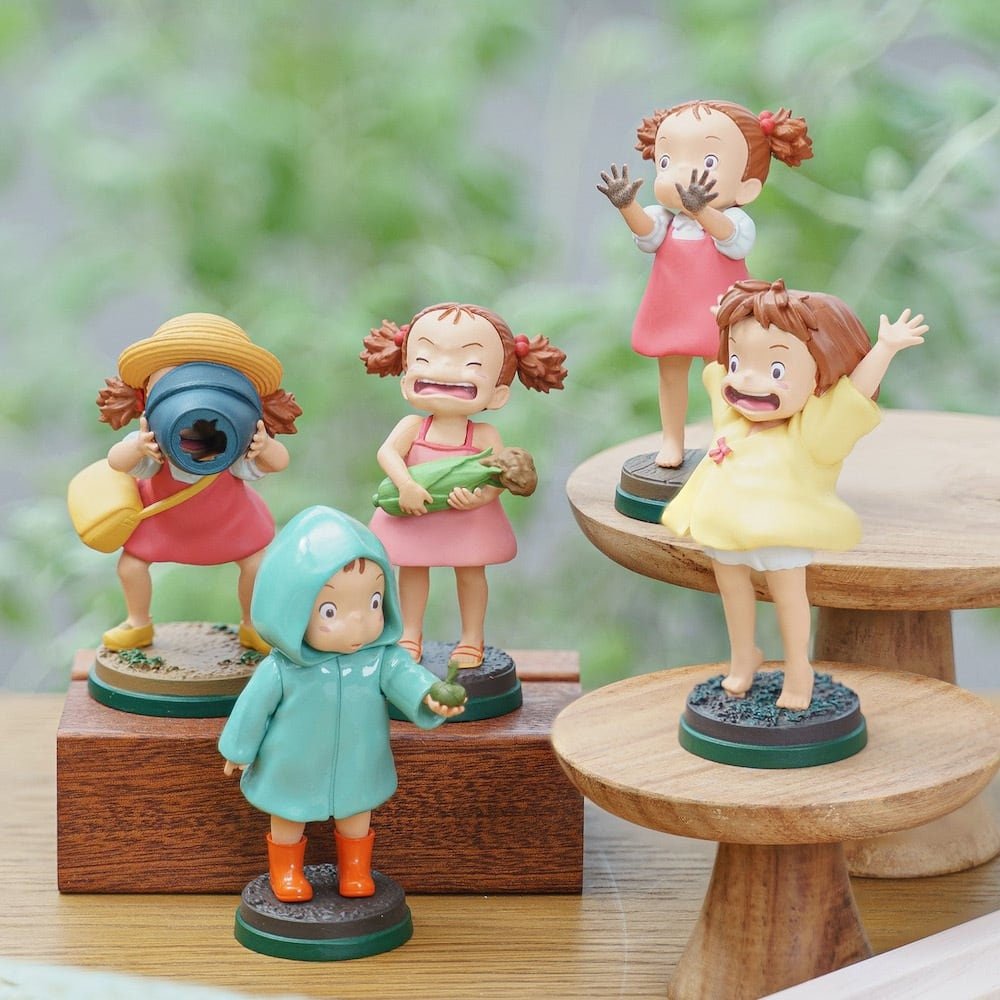 Official Ghibli Mei - chan Figure (Set of 6) • My Neighbor Totoro Figurine/Statue/Home Decor/Interior Diorama - Kamaji Market