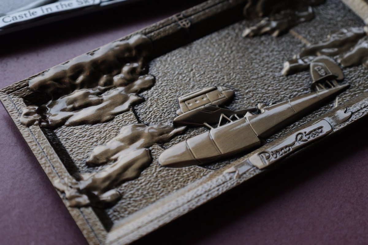 Official Ghibli Metallic Jewelry Tray • Laputa, Porco Rosso Accessory Holder/Home Decor/Interior Diorama - Kamaji Market