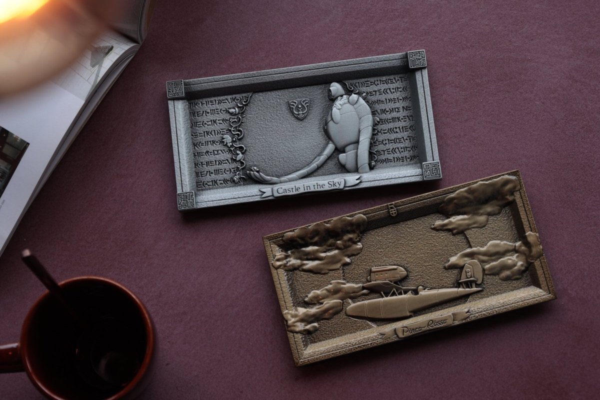 Official Ghibli Metallic Jewelry Tray • Laputa, Porco Rosso Accessory Holder/Home Decor/Interior Diorama - Kamaji Market