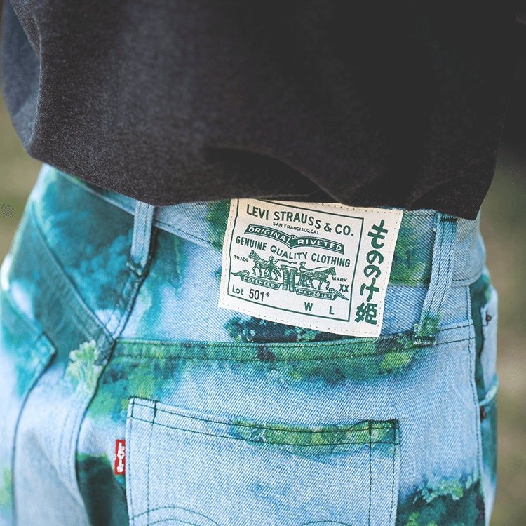 Official Ghibli Mononoke Denim Shorts • Princess Mononoke Clothes/Pants/Outfit/Wear/Bottom • San, Wolf Anime - Kamaji Market