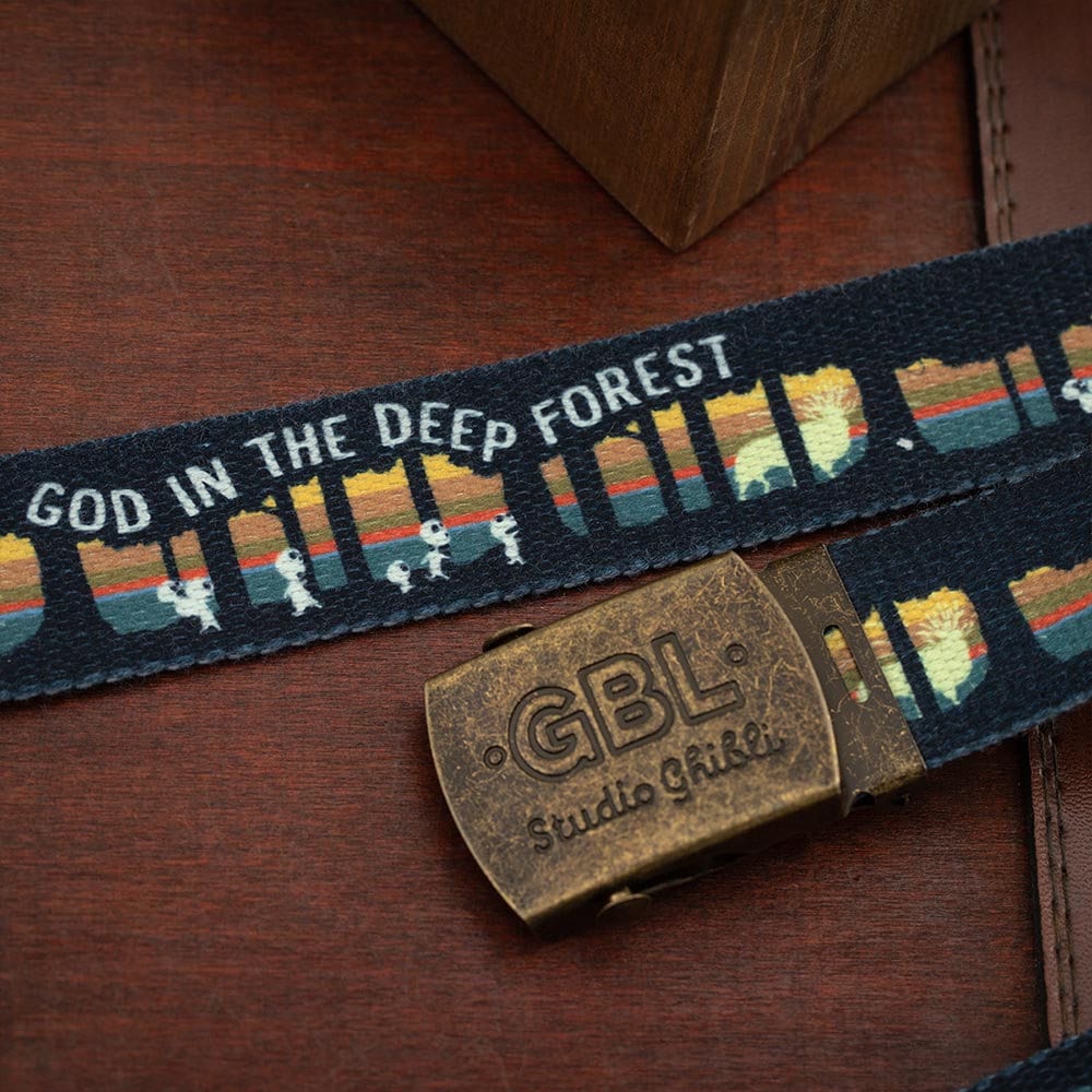 Official Ghibli Mononoke Gacha Belt/Buckle • Princess Mononoke Ceinture/Strap • Kodama Forest GBL - Kamaji Market